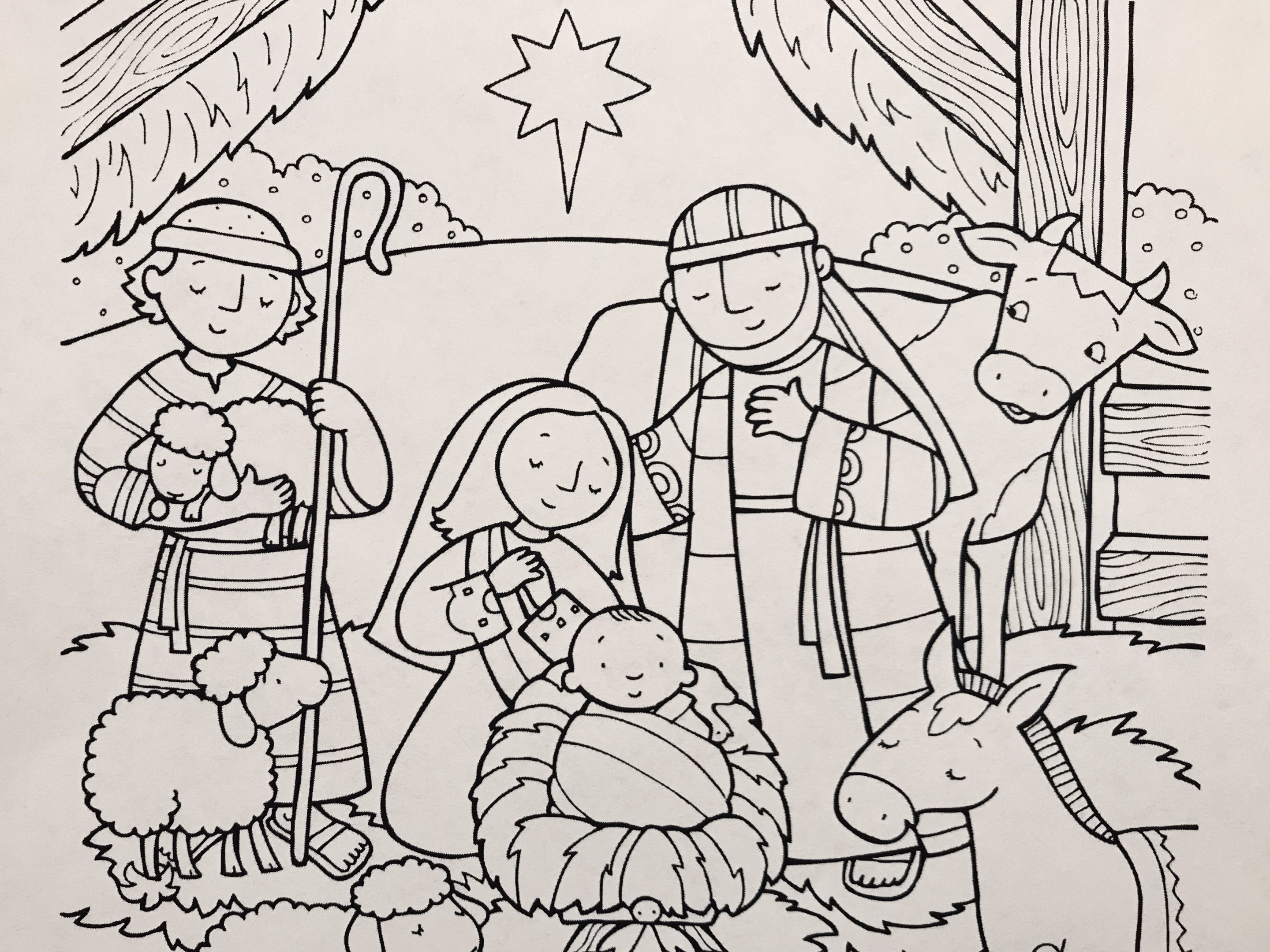 coloring pages christmas lutheran
