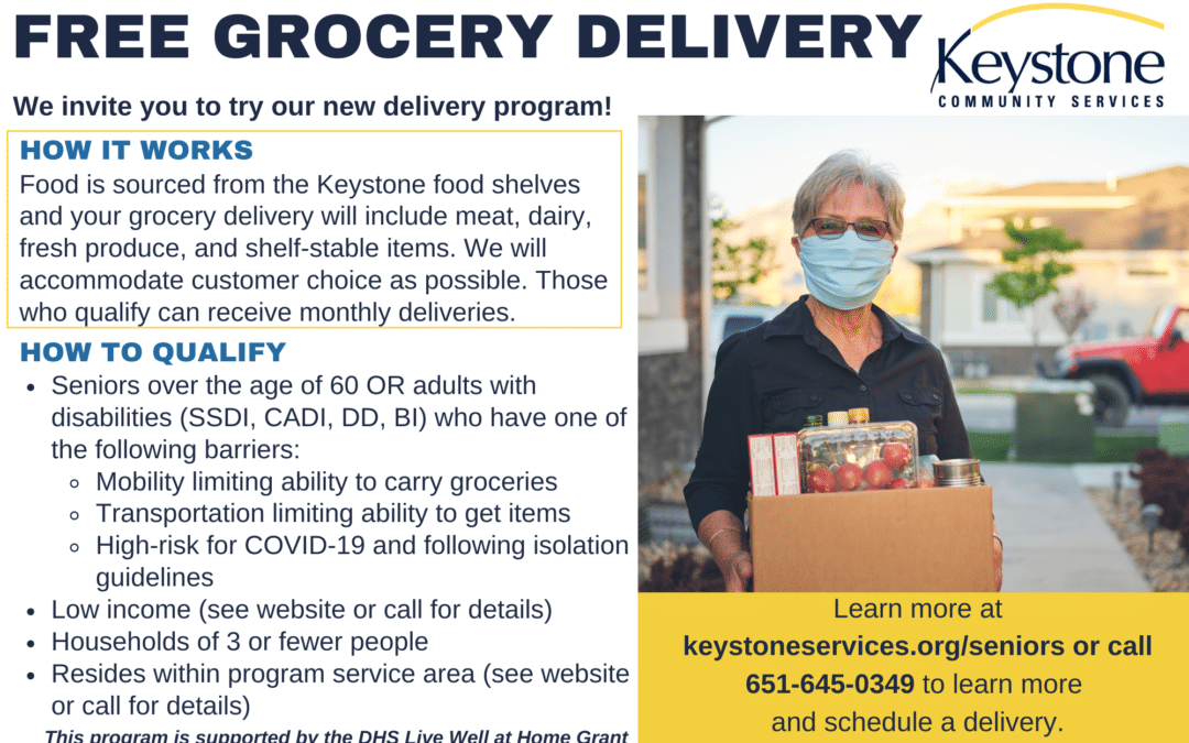 Keystone Community Services Offers FREE Grocery Delivery