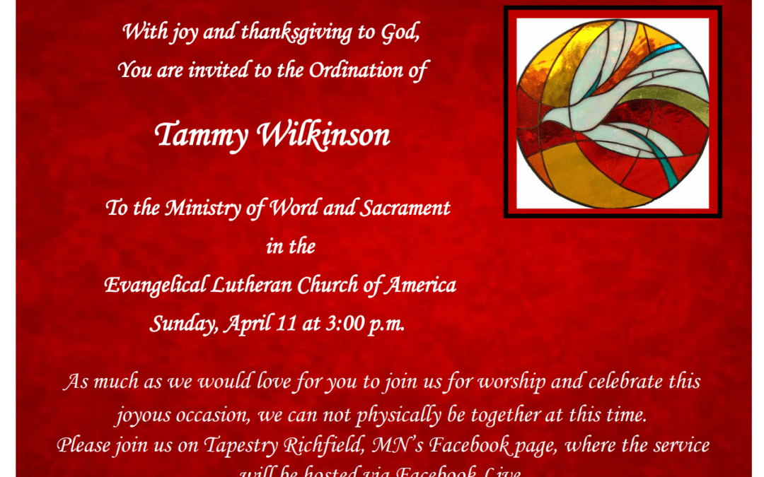 Tammy Wilkinson’s Ordination