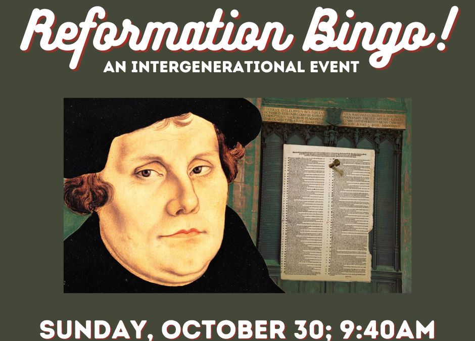 Reformation Bingo