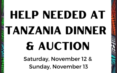 Help Needed for Upcoming Tanzanian Dinner