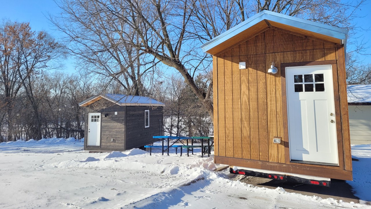 Tiny Homes Arrive at our Interim Sacred Settlement