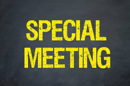 Special Congregational Meeting