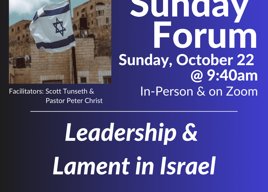 Sunday Forum | Sunday, October 22; 9:40am