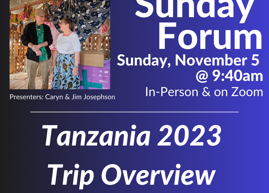 Sunday Forum | Sunday, November 5; 9:40am