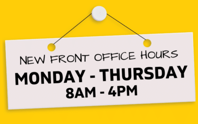 New Front Office Hours