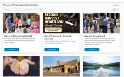 Redesigned Giving Page