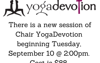 New YogaDevotion Sessions Starts September 10