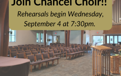 Chancel Choir Fall Start – Join Us!