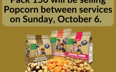 Pack 150 is Selling Popcorn