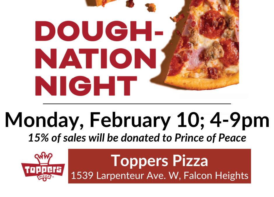 Dough-Nation Night at Toppers Pizza