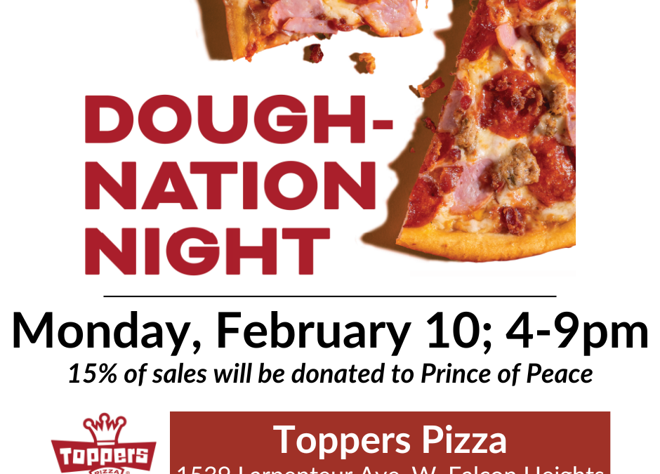 Dough-Nation Night at Toppers Pizza