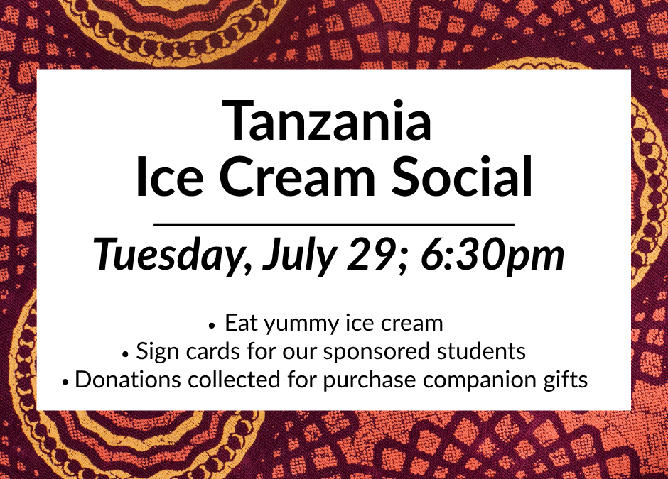 Tanzania Ice Cream Social