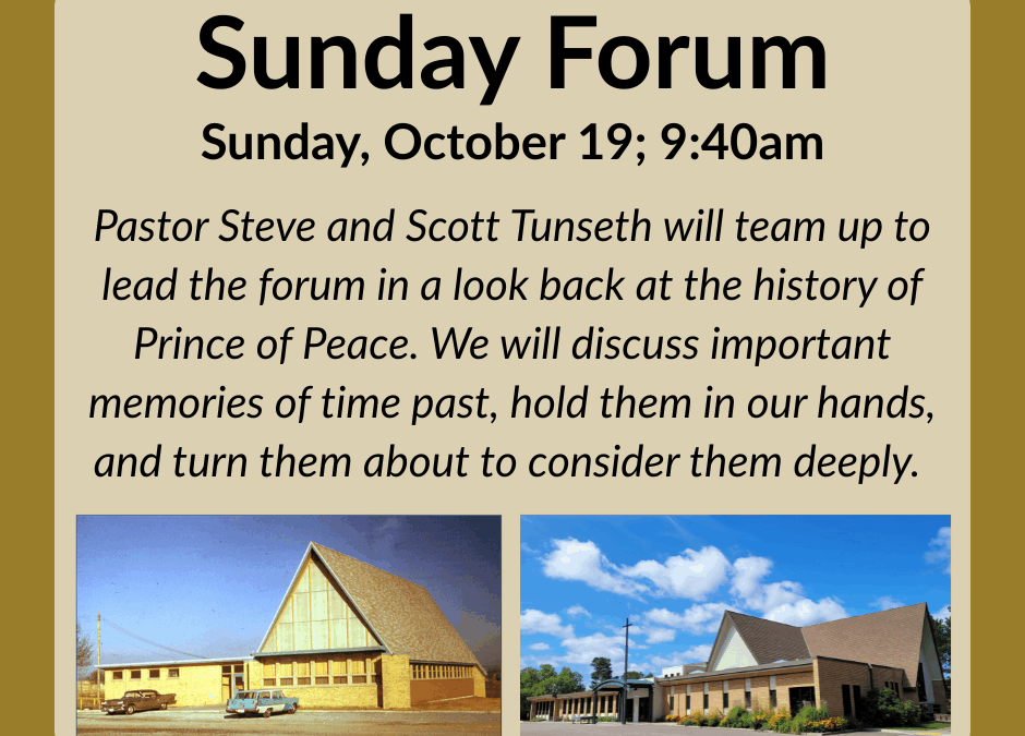 Sunday Forum | October 19
