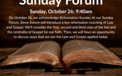 Sunday Forum | October 26