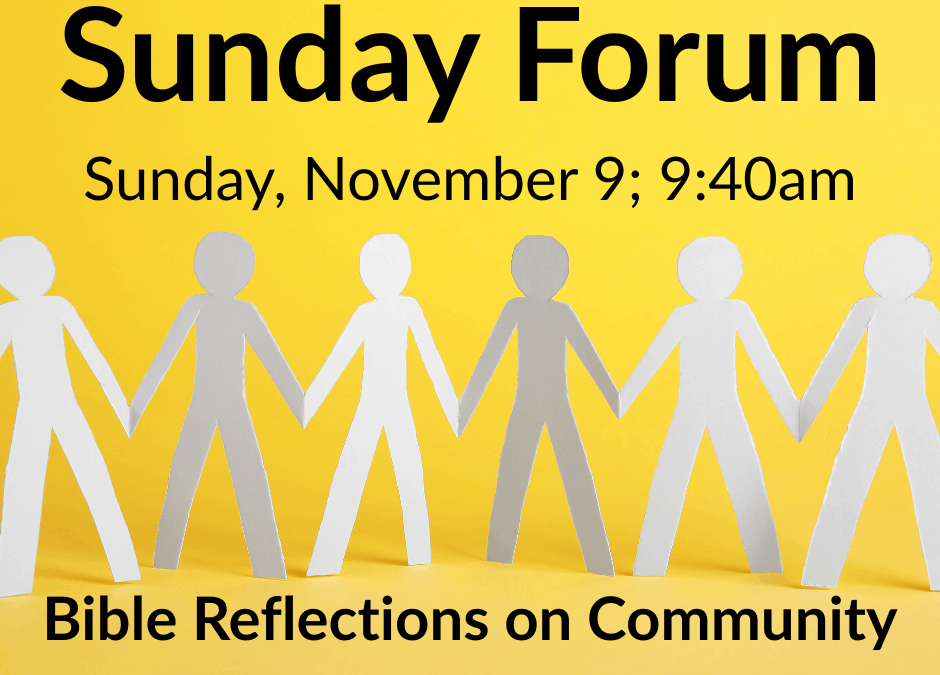 Sunday Forum | November 9