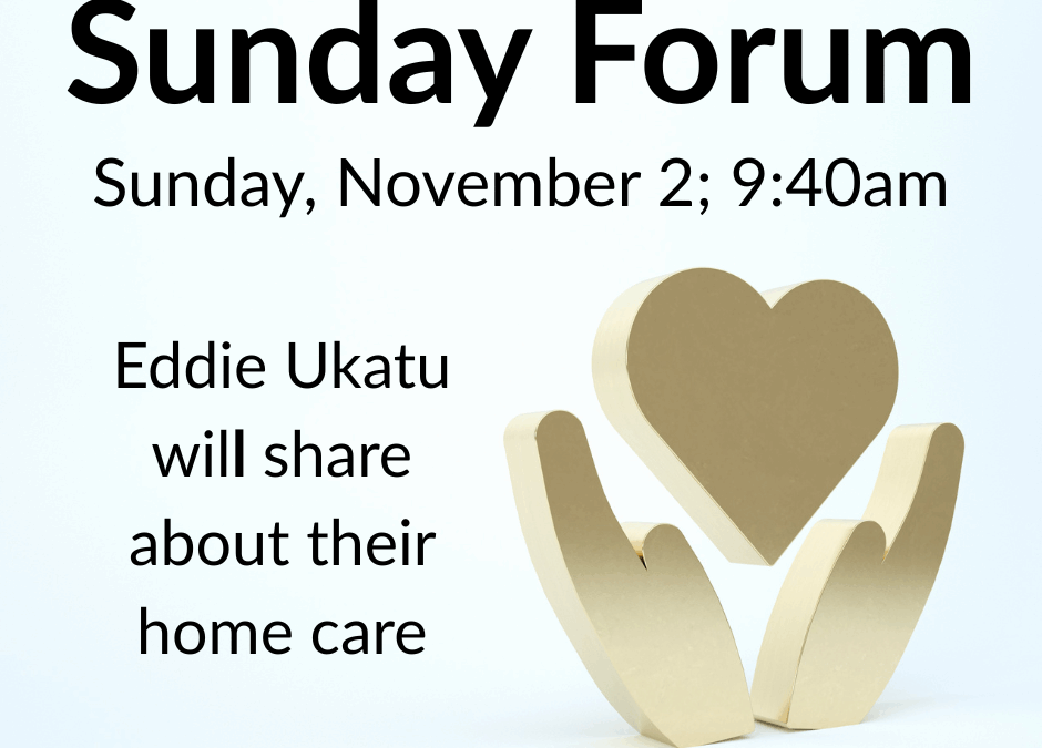 Sunday Forum | November 2