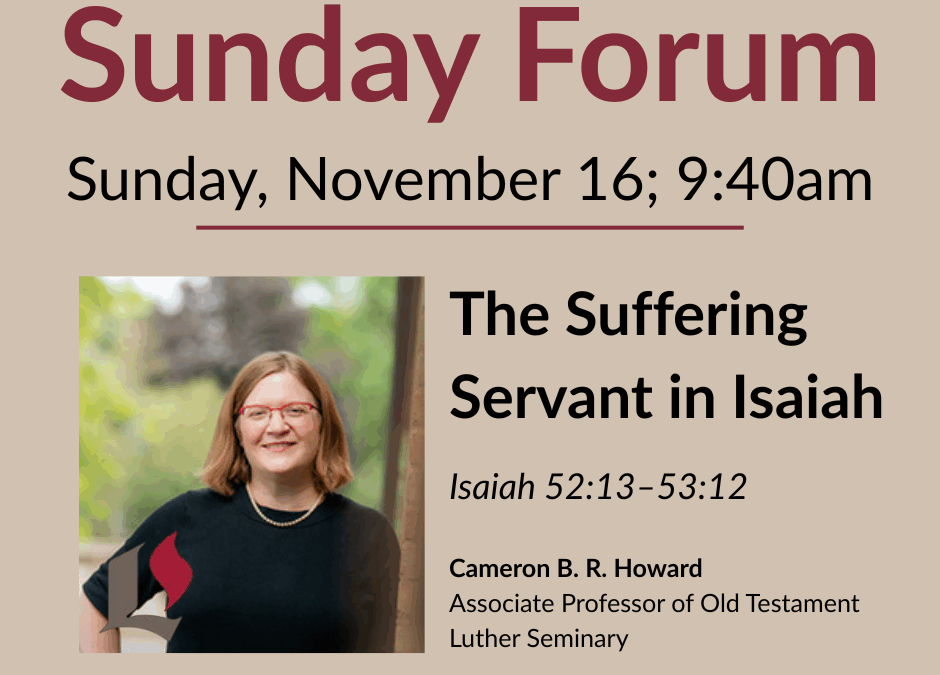 Sunday Forum | November 16