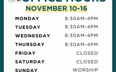 Office Hours November 10-16