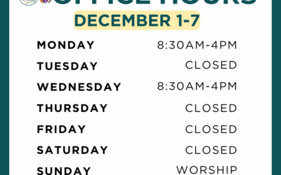 Office Hours December 1-7