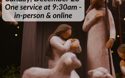 December 28 Worship; 9:30am