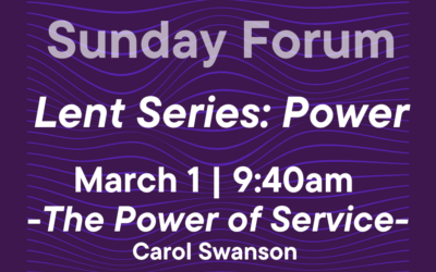 Sunday Forum | The Power of Service