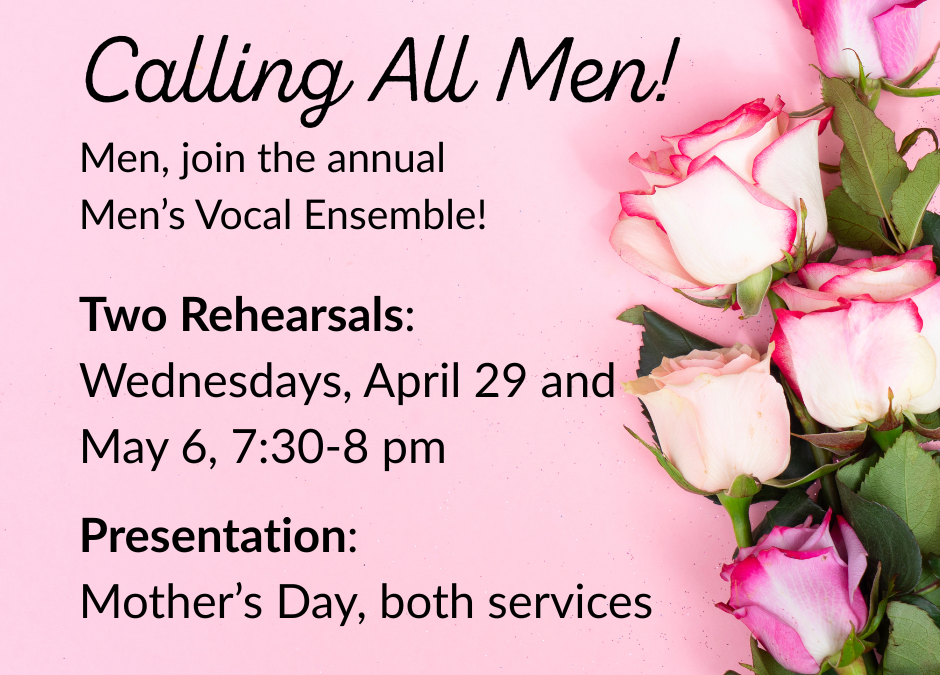 Calling all men!