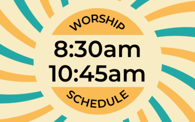Fall Worship Schedule