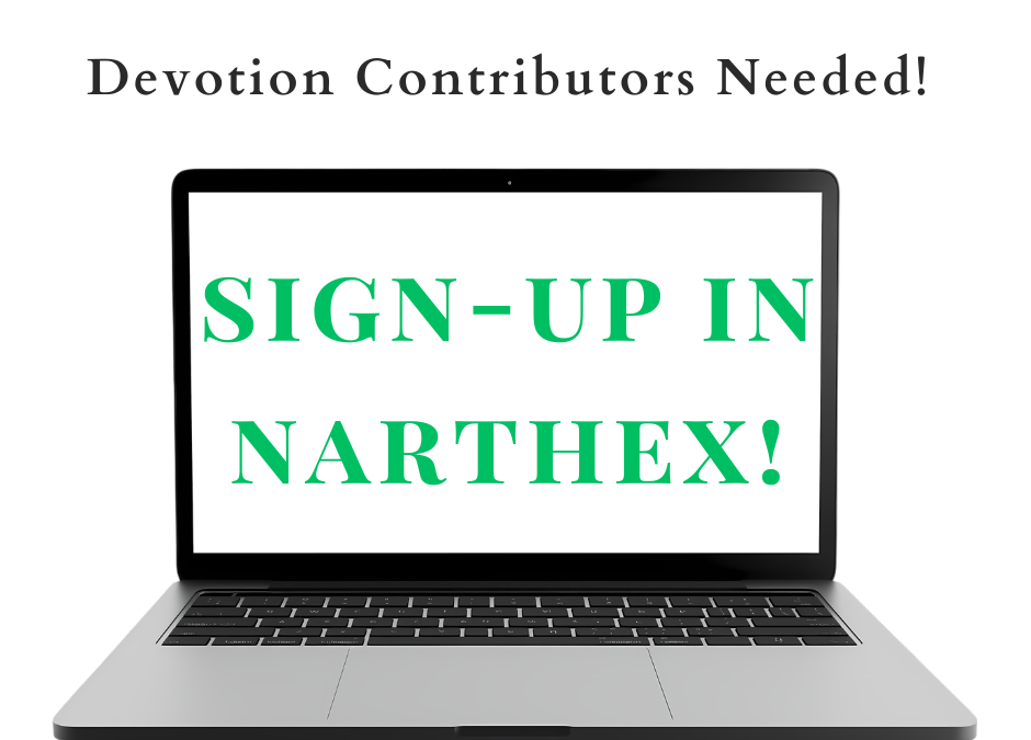 Devotion Contributors Needed