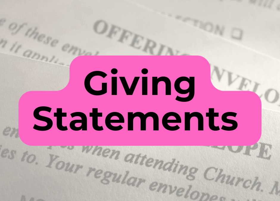 Giving Statements