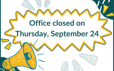 Church Office Closed 9/24
